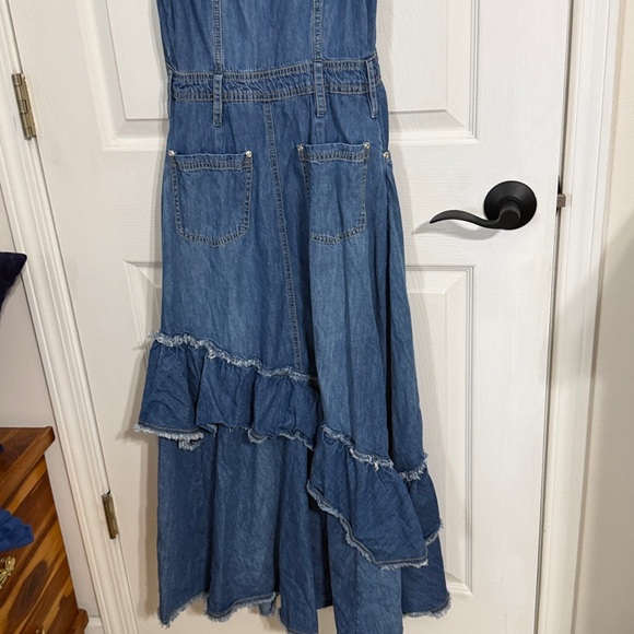Denim Sleeveless Maxi Dress - Picture 6 of 6